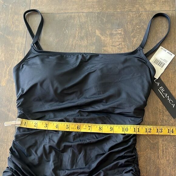 La Blanca Women's Island Goddess Rouched Body One Piece Swimsuit - Picture 9 of 14